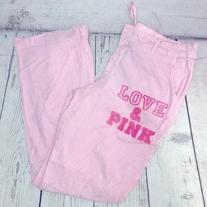 PINK Victoria’s Secret Striped Pajama Pants